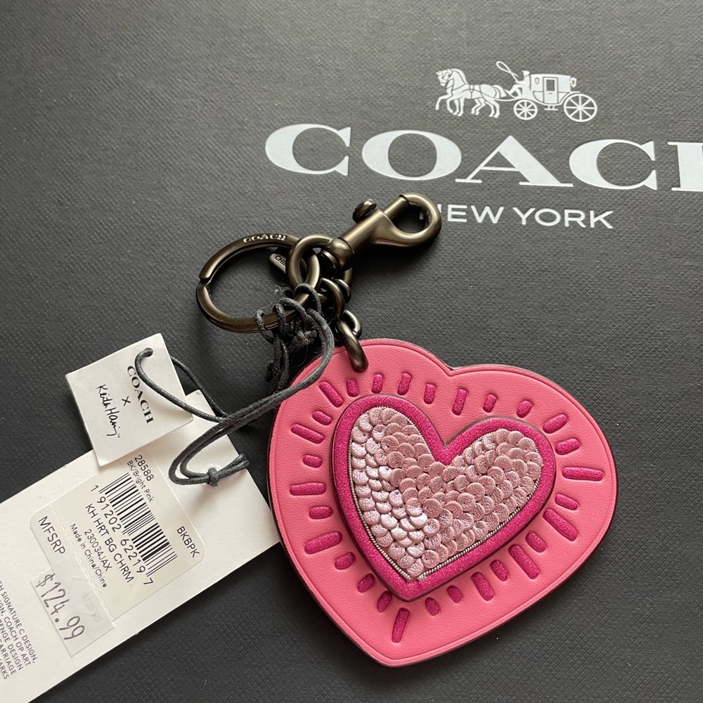 Coach x Keith Haring  Pink Heart Bag Carm